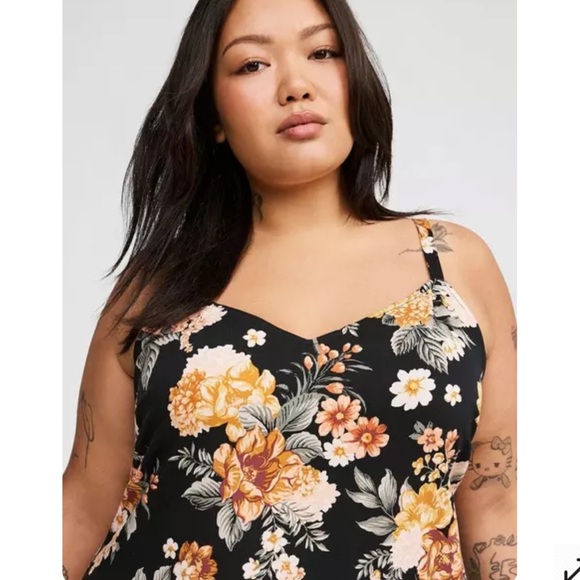 NWT Torrid Mini Stretch Challis Strip Dress - Picture 3 of 5